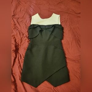 BCBG Maxazria Anissa Dress Black And White Mini Pencil Dress Size 0